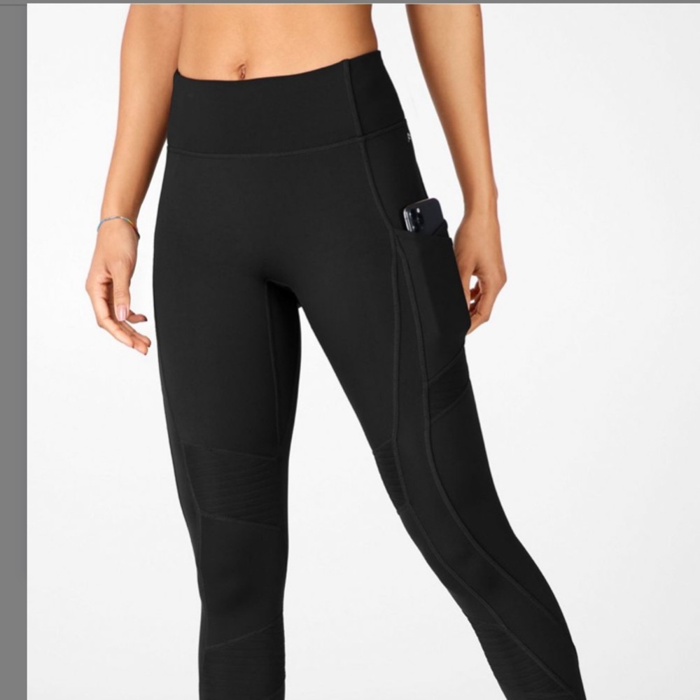 Fabletics 7/8 moto leggings - high waisted